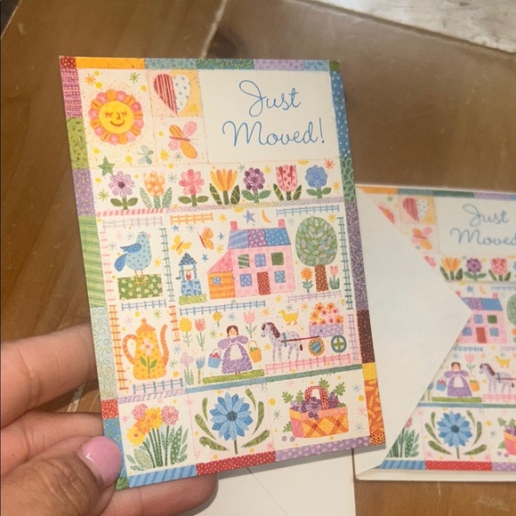 Colorful 'Just Moved' Greeting Cards - Picture 3 of 4